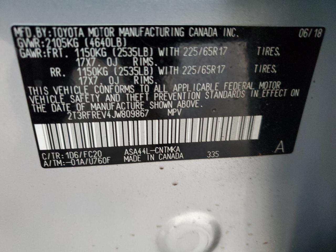 2018 Toyota RAV 4 - Image 13