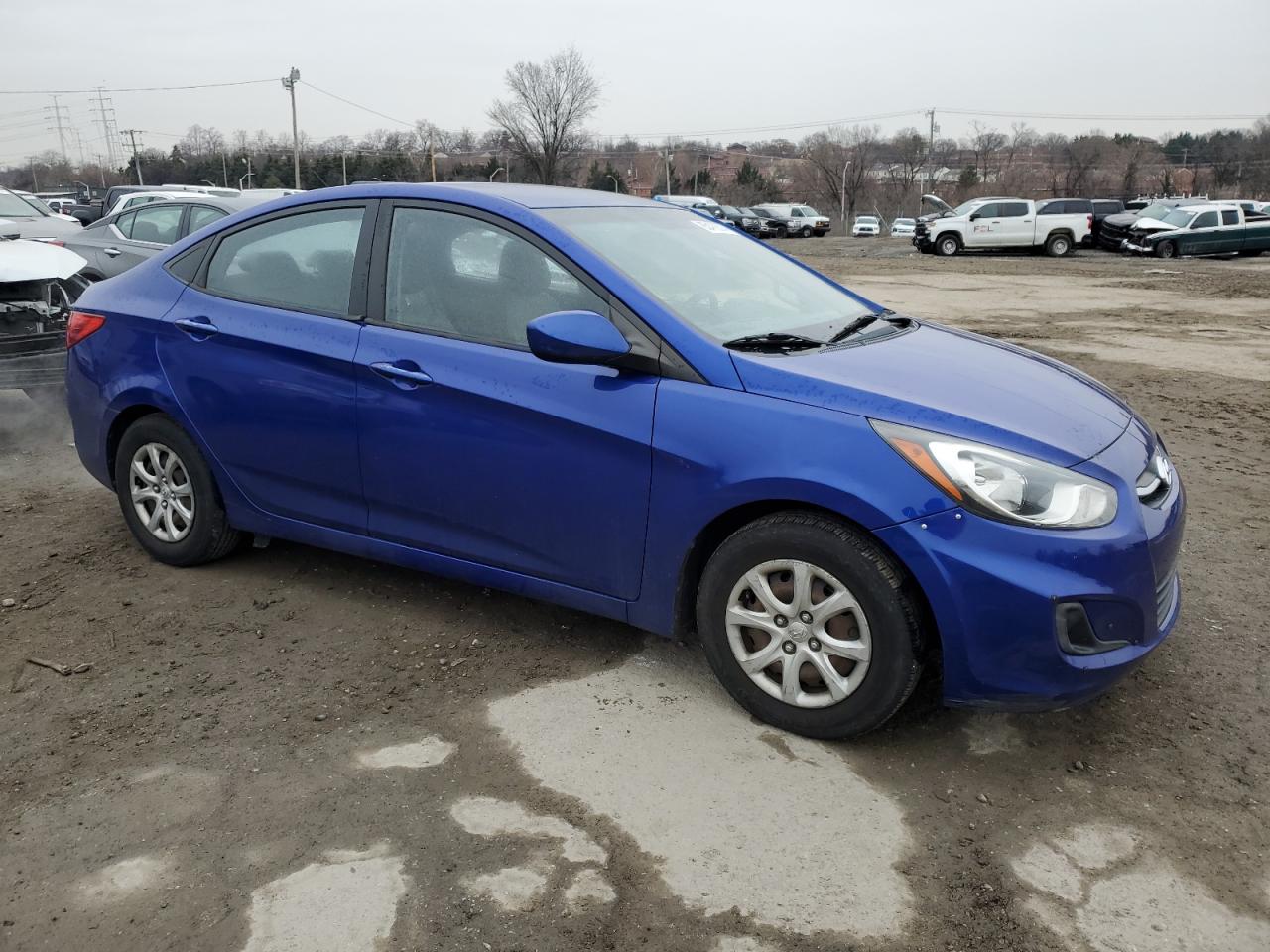 VIN KMHCT4AE8EU597626 2014 HYUNDAI ACCENT no.4