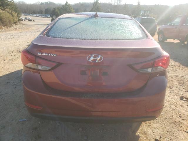  HYUNDAI ELANTRA 2016 Czerwony