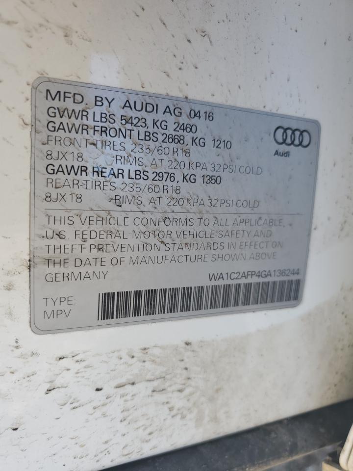 VIN WA1C2AFP4GA136244 2016 AUDI Q5 no.13