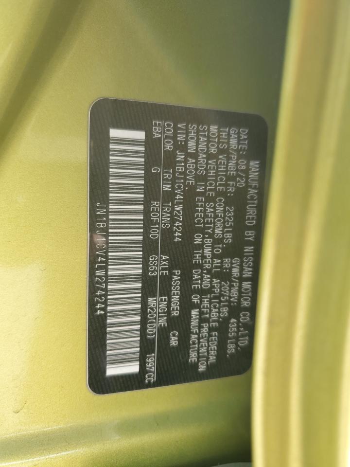 JN1BJ1CV4LW274244 2020 NISSAN ROGUE - Image 16