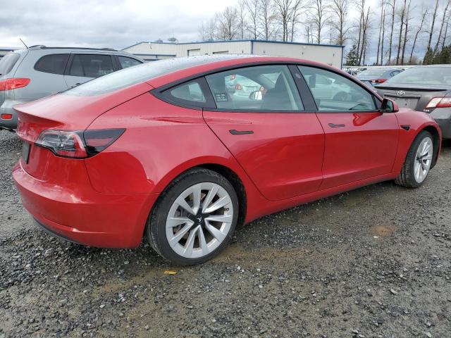  TESLA MODEL 3 2022 Красный