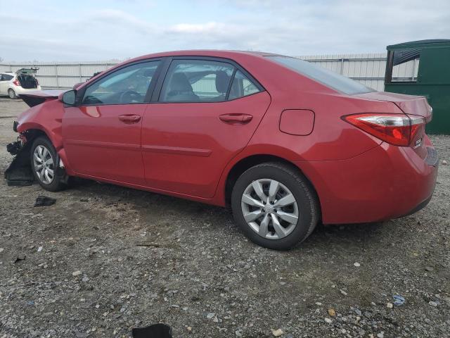  TOYOTA COROLLA 2014 Red