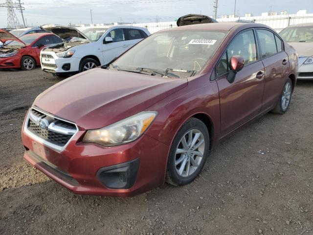  SUBARU IMPREZA 2012 Бургунді