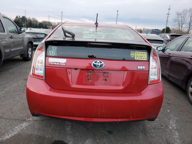  TOYOTA PRIUS 2012 Red