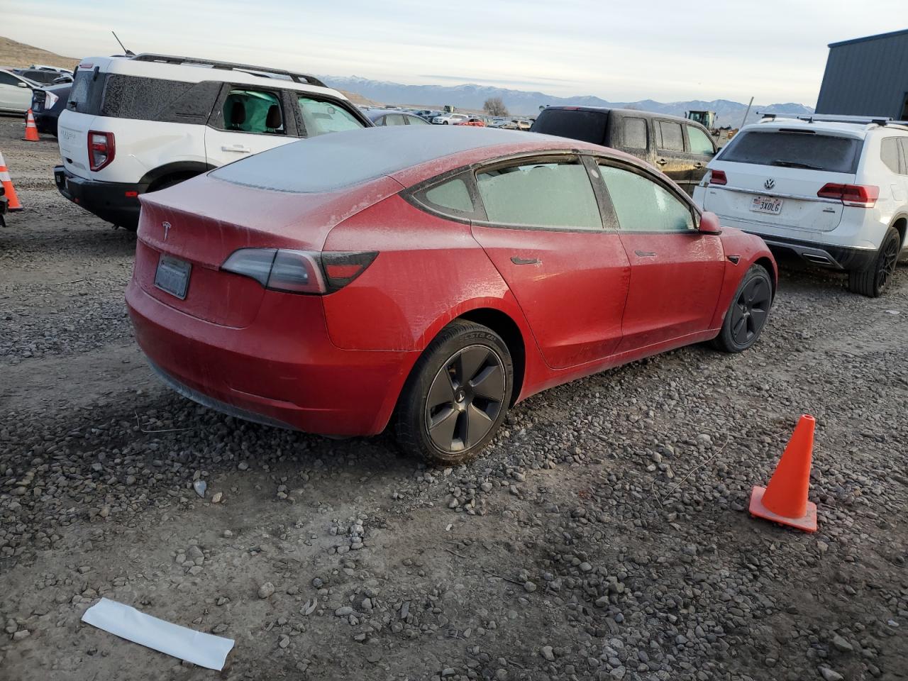 VIN 5YJ3E1EA7NF369100 2022 TESLA MODEL 3 no.3