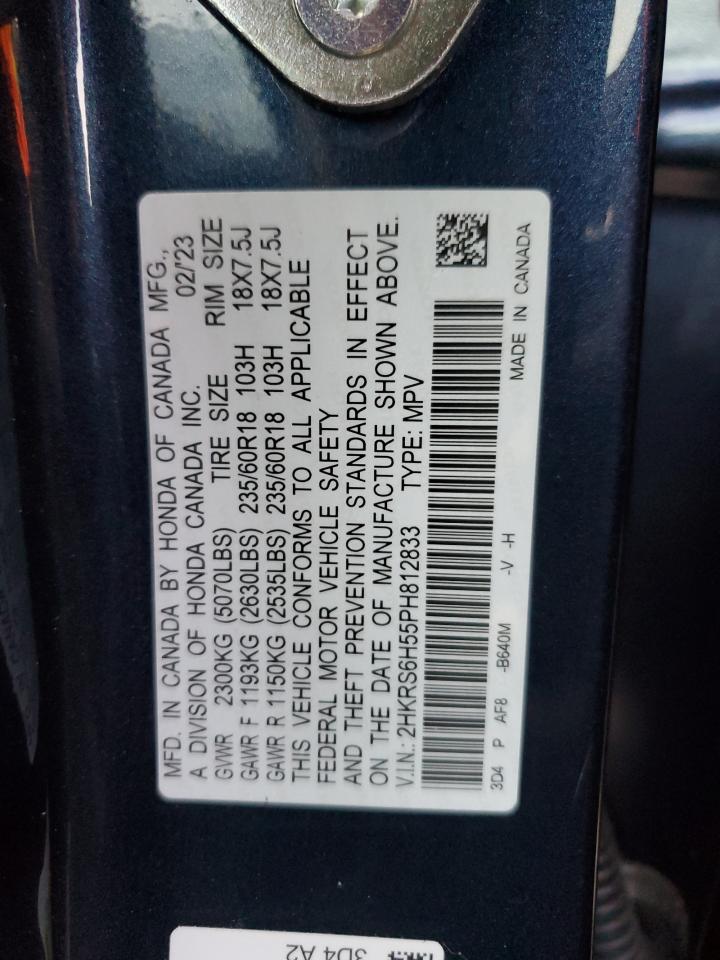 2HKRS6H55PH812833 HONDA CRV 2023