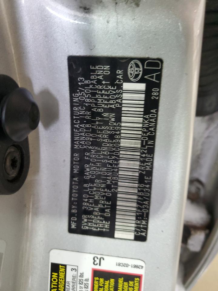 VIN 2T1BU4EE7DC098495 2013 TOYOTA COROLLA no.12