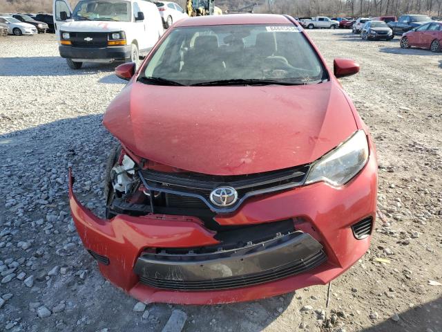  TOYOTA COROLLA 2016 Red