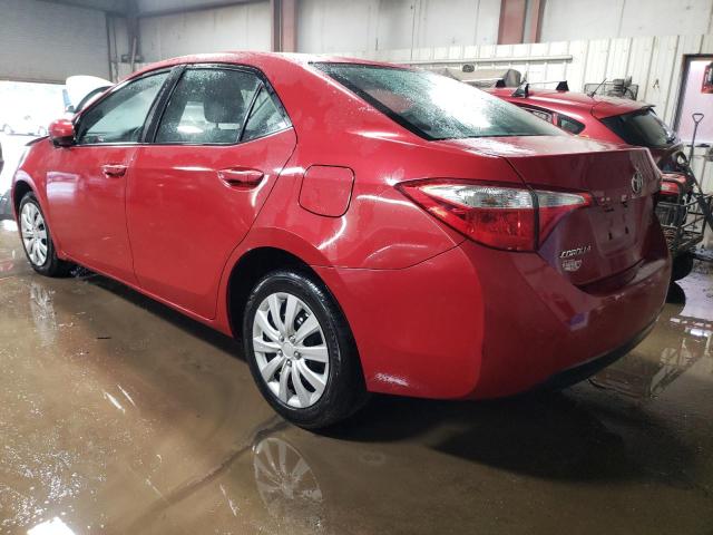  TOYOTA COROLLA 2016 Czerwony