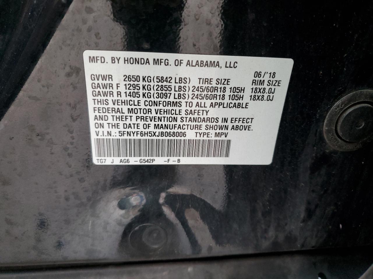 2018 Honda Pilot - Image 13