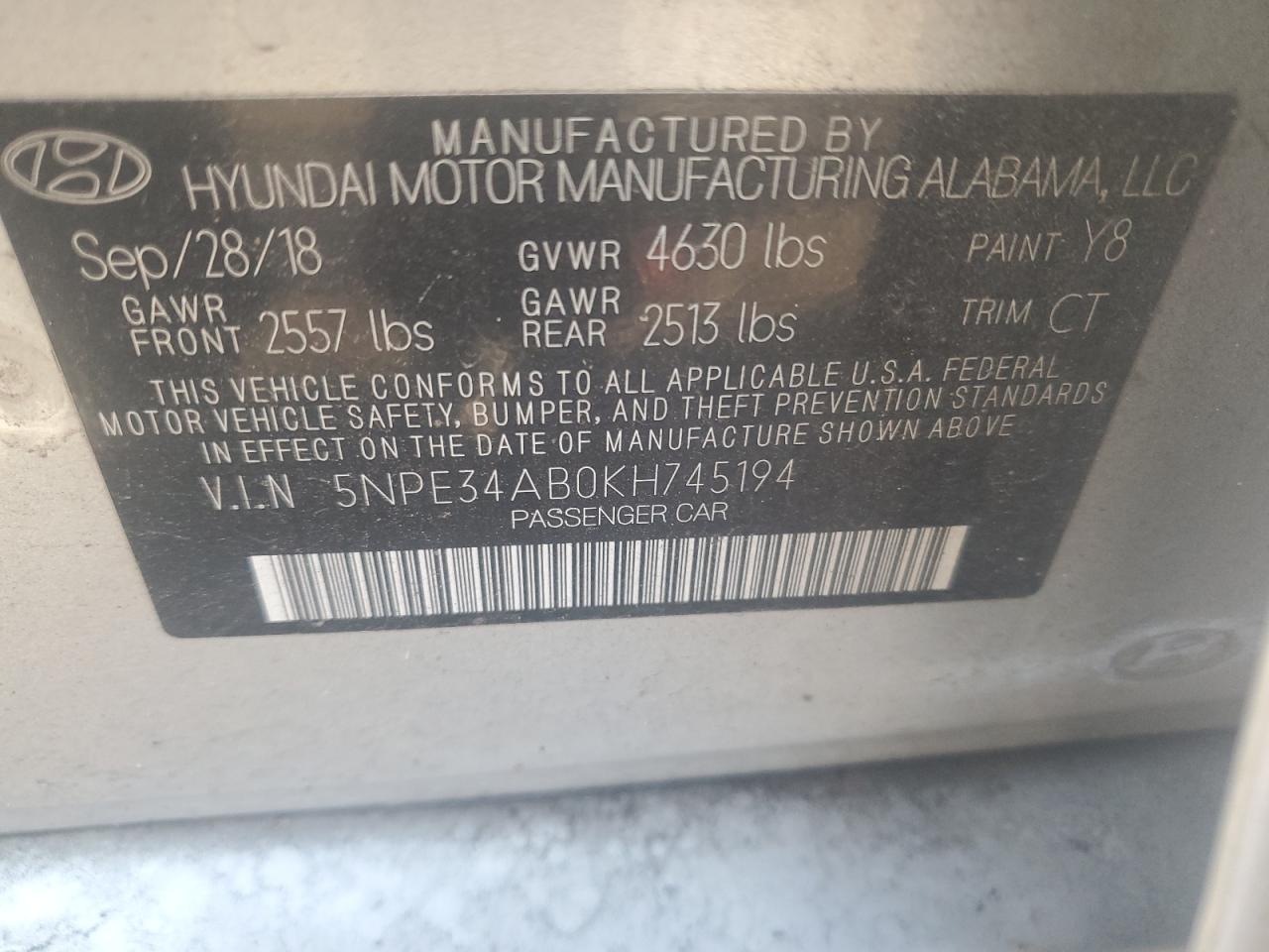 2019 Hyundai Sonata - Image 12