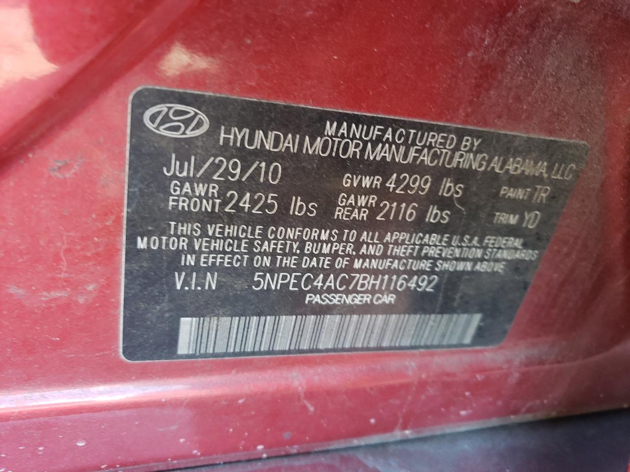 2011 Hyundai Sonata - Image 13
