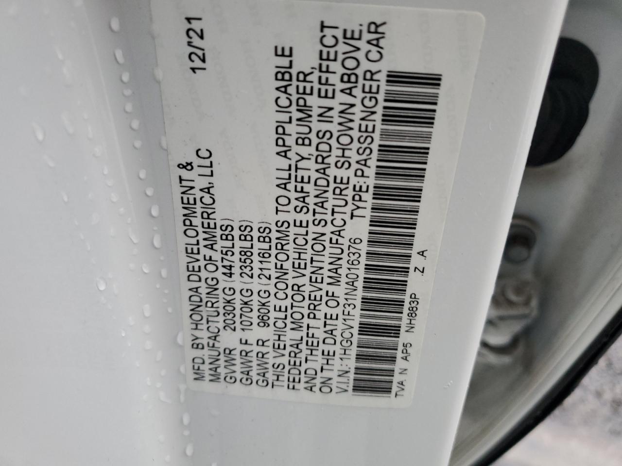 2022 Honda Accord - Image 13