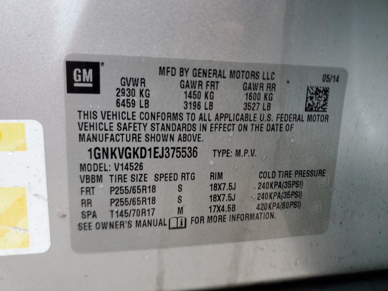 2014 Chevrolet Traverse - Image 13