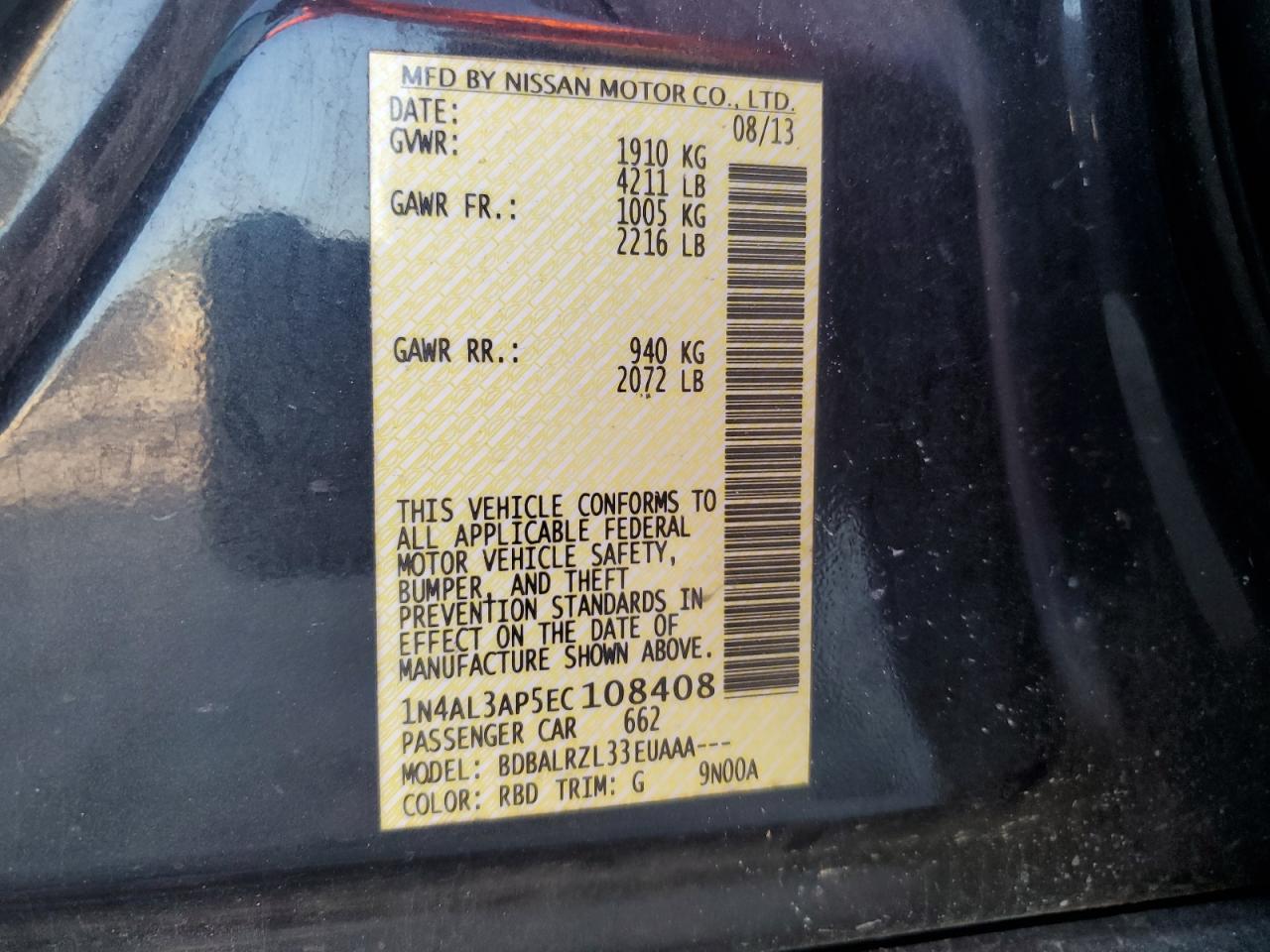 2014 Nissan Altima - Image 12