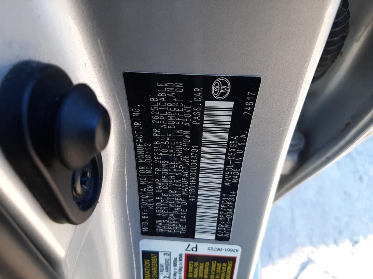2012 Toyota Camry - Image 12