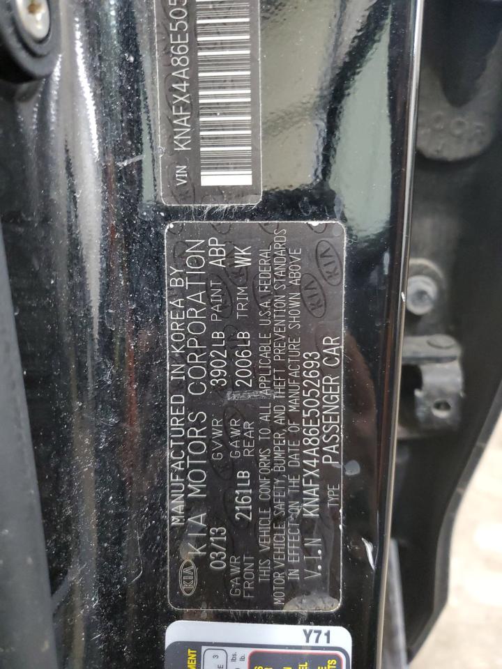 VIN KNAFX4A86E5052693 2014 KIA FORTE no.12