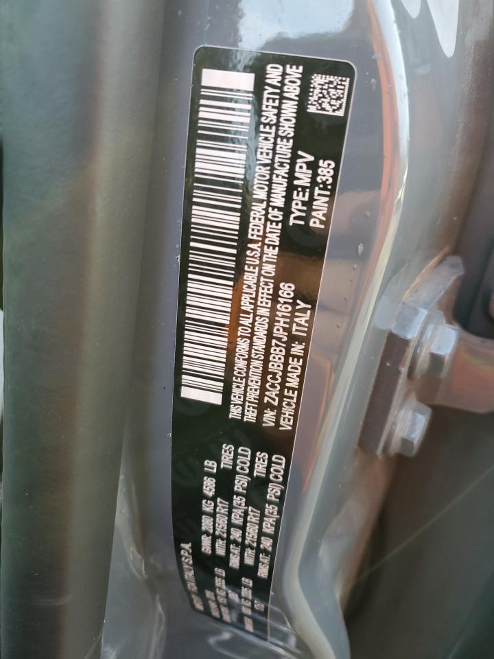 2018 Jeep Renegade Latitude VIN: ZACCJBBB7JPH16166 Lot: 86335794