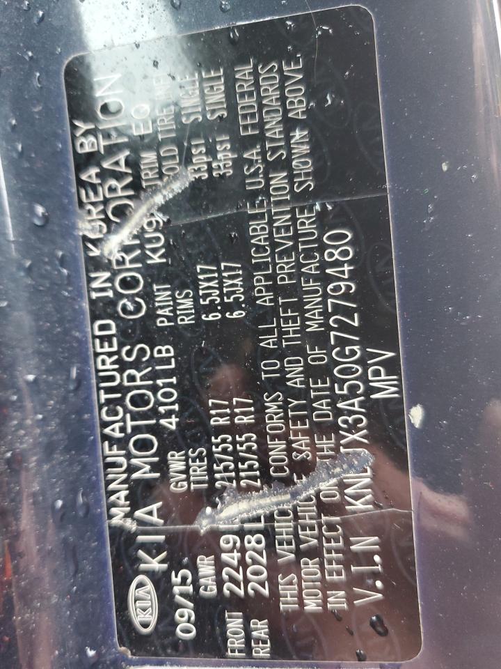 2016 Kia Soul ! VIN: KNDJX3A50G7279480 Lot: 85427164