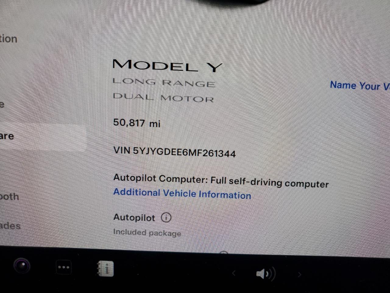 VIN 5YJYGDEE6MF261344 2021 TESLA MODEL Y no.9