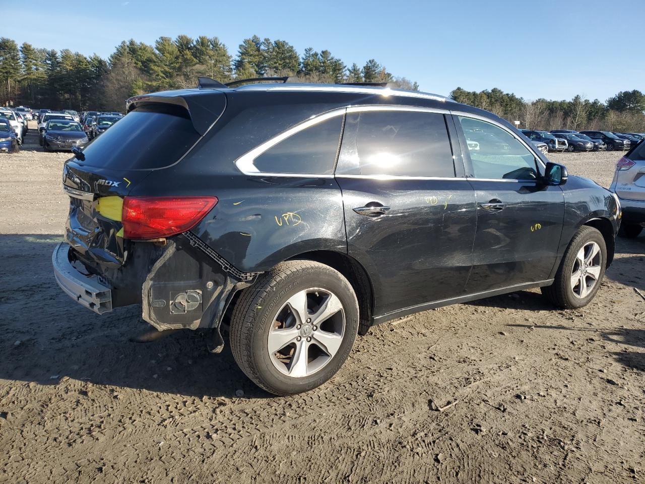 VIN 5FRYD4H23EB015345 2014 ACURA MDX no.3