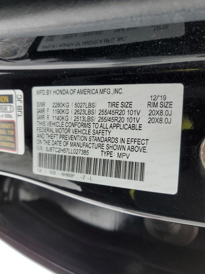 2020 Acura Rdx A-Spec VIN: 5J8TC2H67LL027385 Lot: 85469684