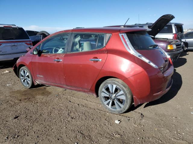  NISSAN LEAF 2015 Бордовый