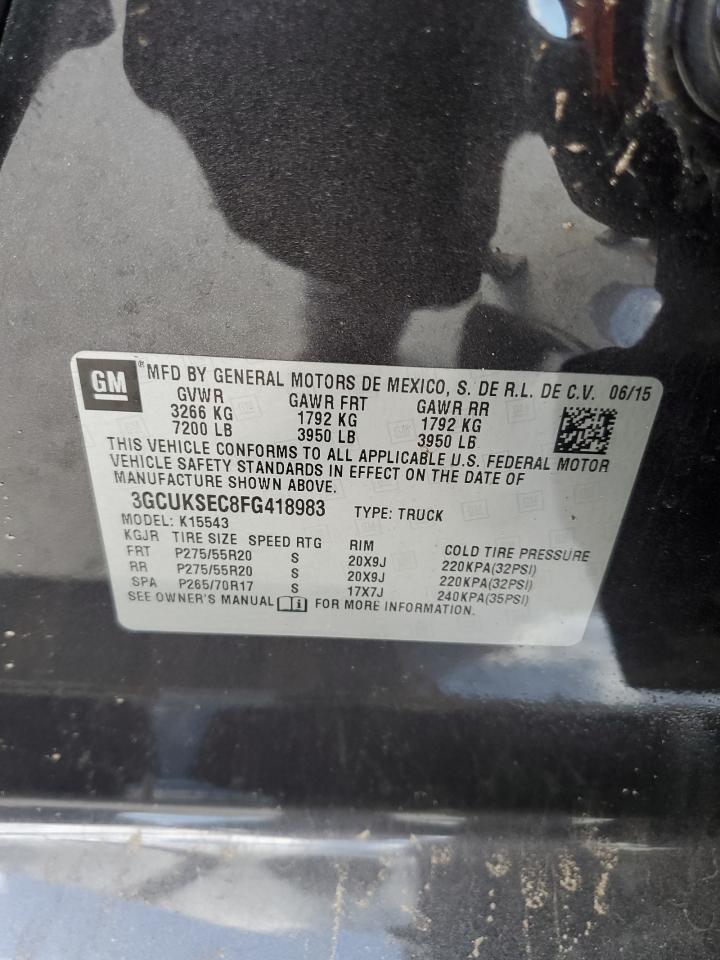 VIN 3GCUKSEC8FG418983 2015 CHEVROLET ALL Models no.12