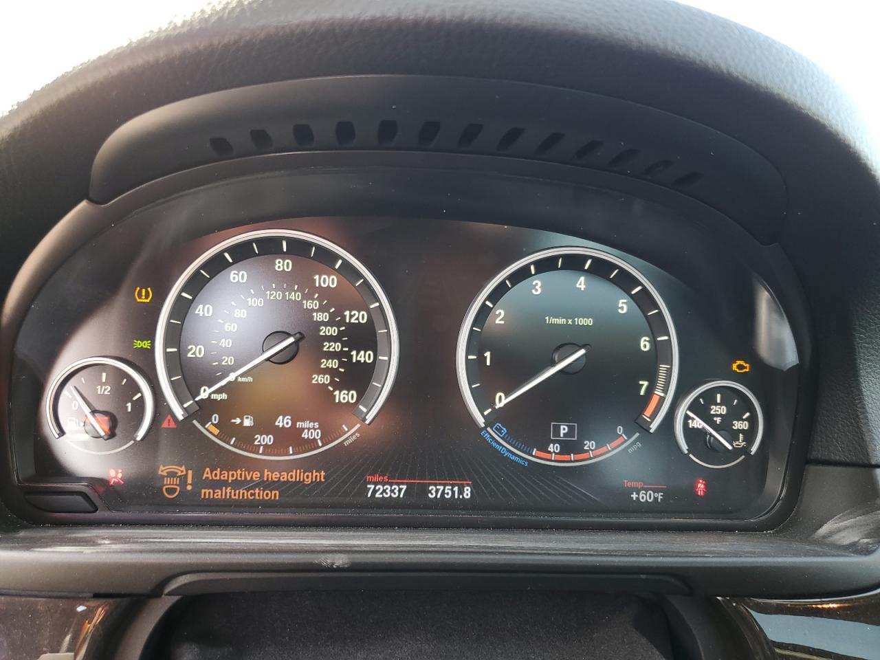 2013 BMW 535 Xi VIN: WBAFU7C58DDU69458 Lot: 84444444