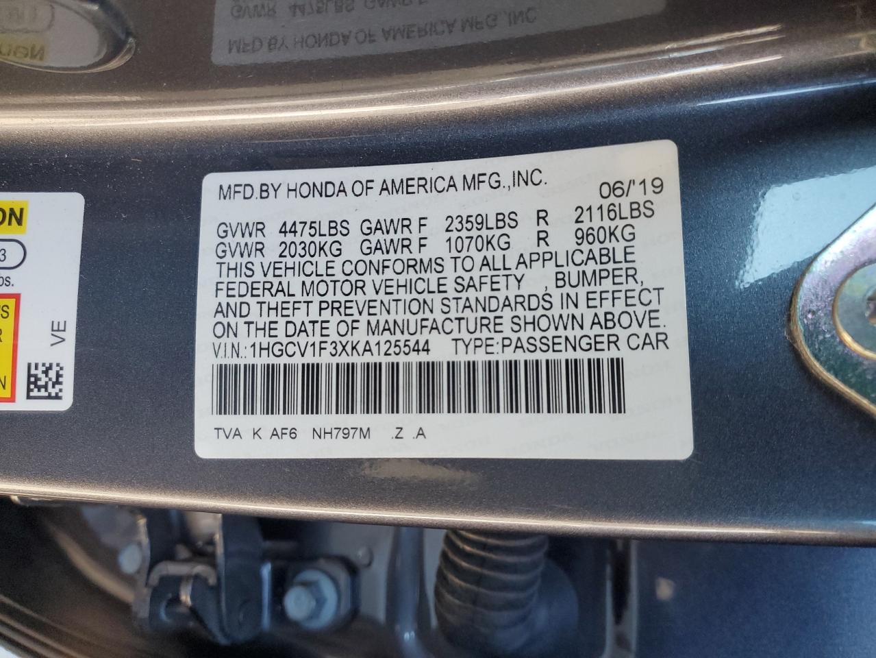 2019 Honda Accord - Image 14