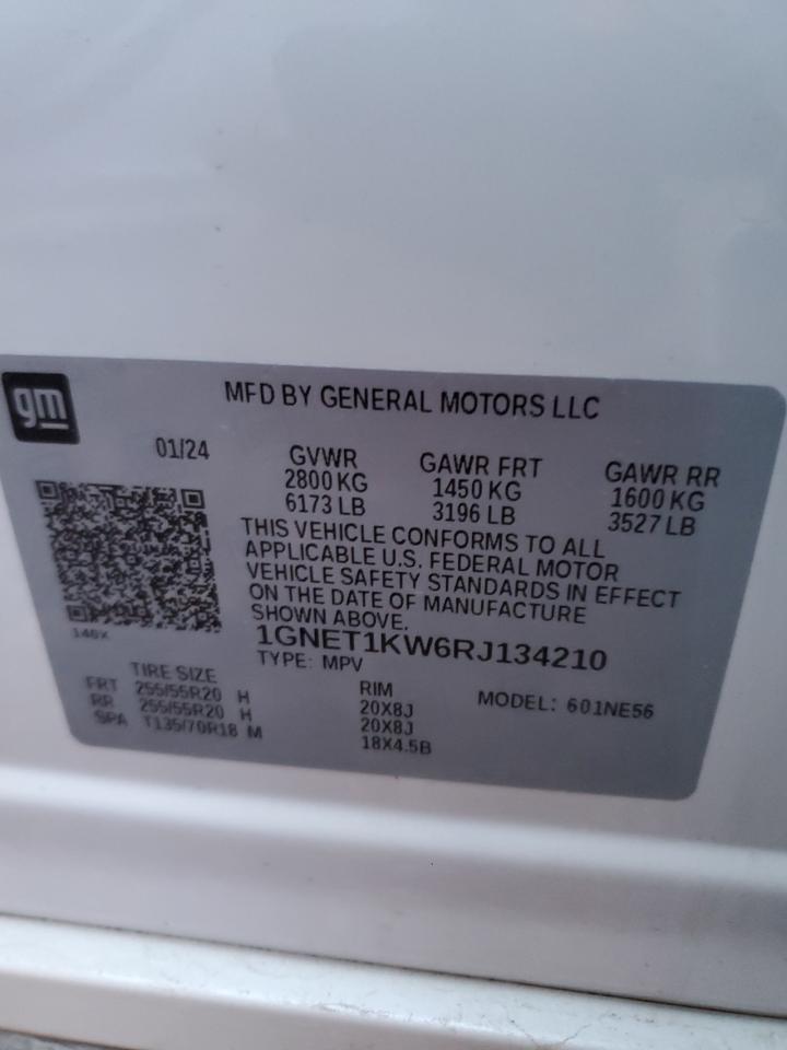 VIN 1GNET1KW6RJ134210 2024 CHEVROLET TRAVERSE no.13