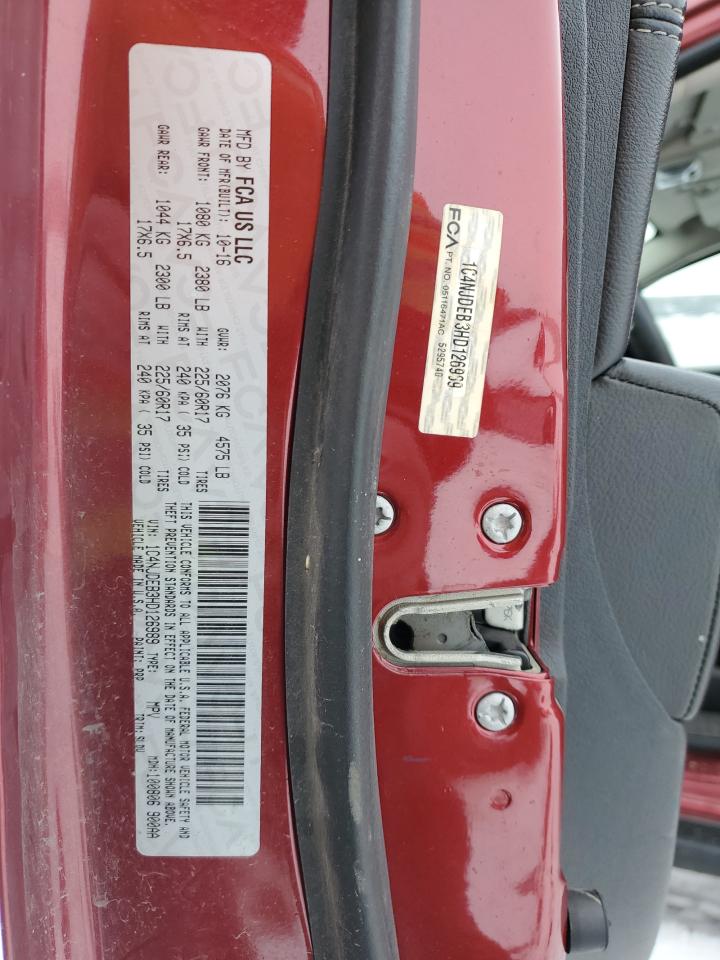 2017 Jeep Compass Latitude VIN: 1C4NJDEB3HD126989 Lot: 86112464