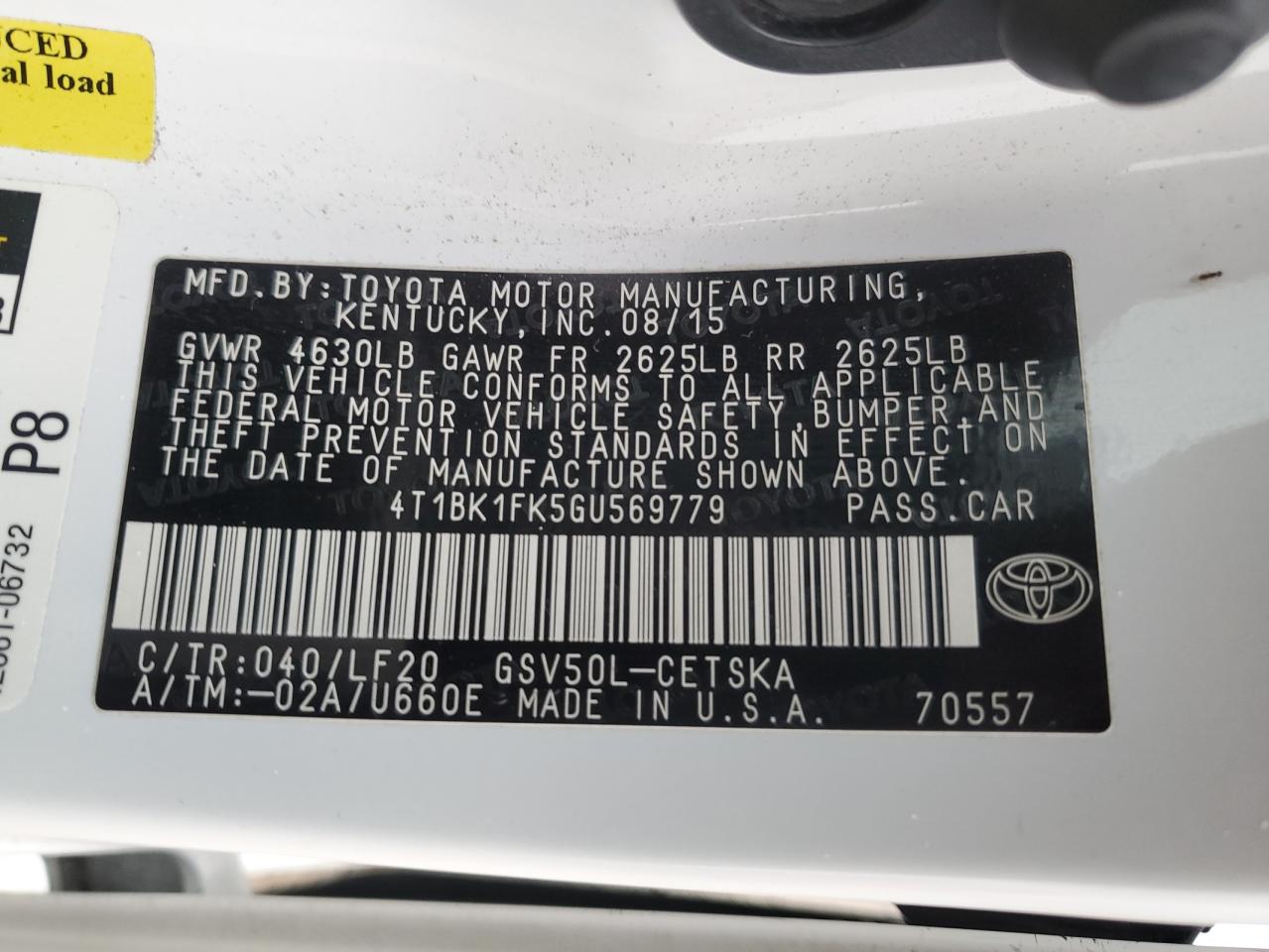 2016 Toyota Camry - Image 12