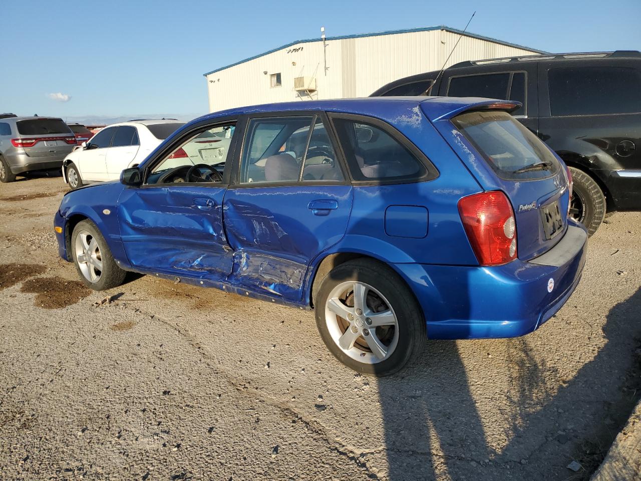 2003 Mazda Protege Pr5 blue null gas JM1BJ246331215385 photo #3