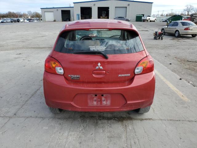  MITSUBISHI MIRAGE 2014 Czerwony