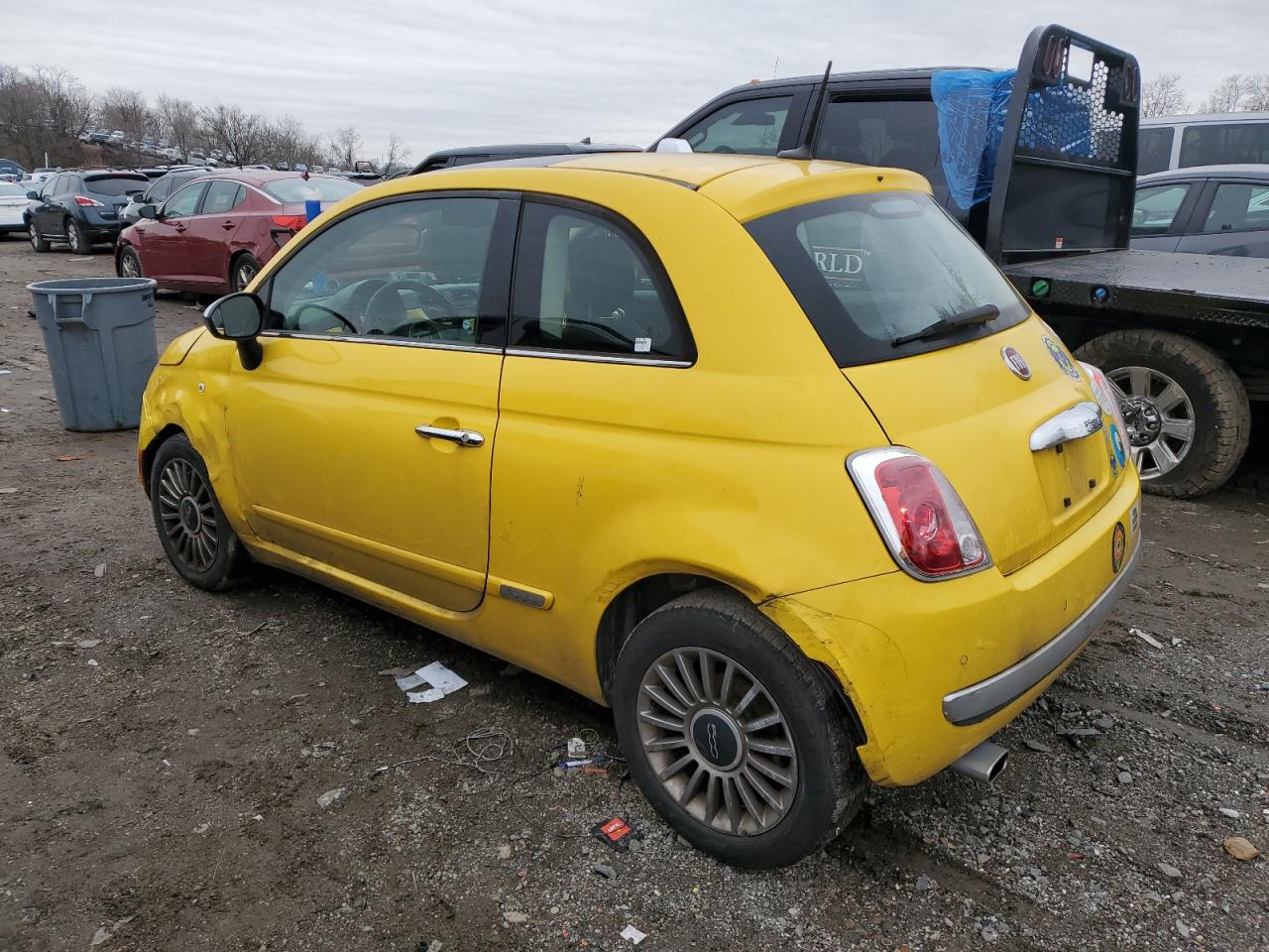 2015 Fiat 500 Lounge VIN: 3C3CFFCR3FT576285 Lot: 85095534