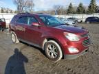 2017 Chevrolet Equinox Lt на продаже в Albany, NY - Front End