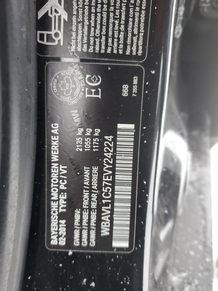 2014 BMW X1 xDrive28I VIN: WBAVL1C57EVY24224 Lot: 83552154