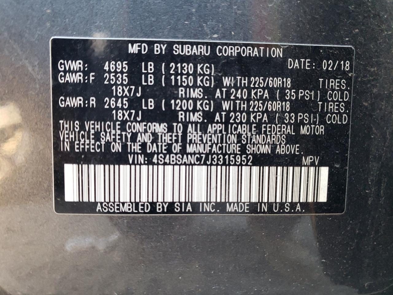 2018 Subaru Outback - Image 15