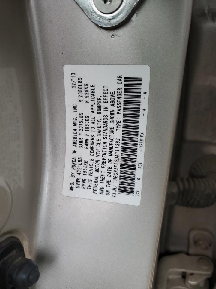 VIN 1HGCR2F52DA111362 2013 HONDA ACCORD no.12