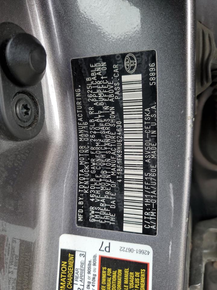 VIN 4T1BF1FK9HU624630 2017 TOYOTA CAMRY no.13