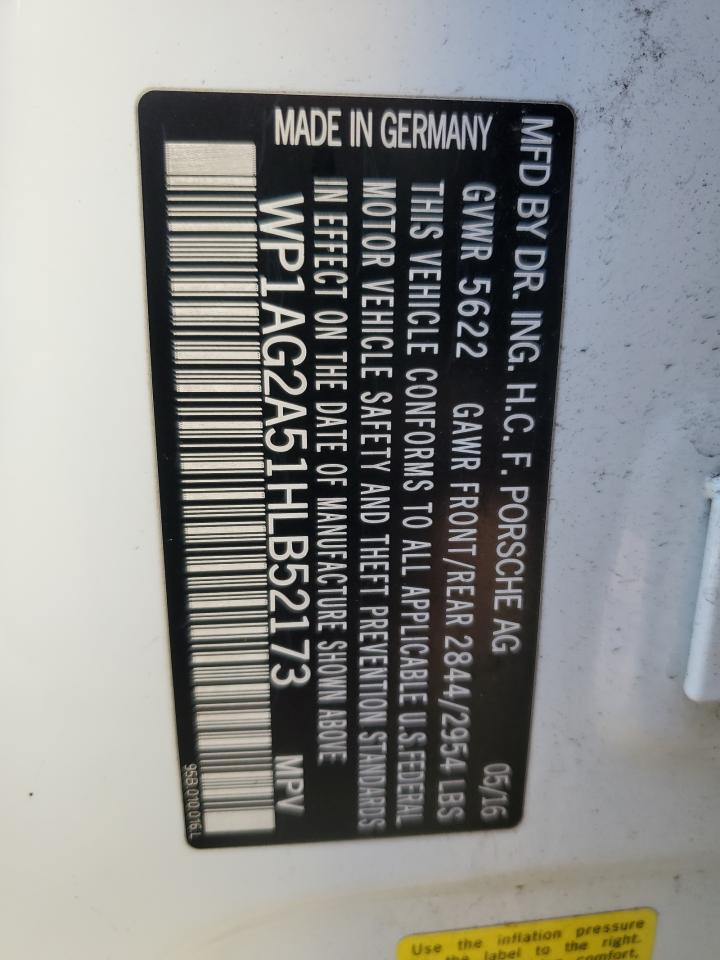 2017 Porsche Macan Gts VIN: WP1AG2A51HLB52173 Lot: 85279404