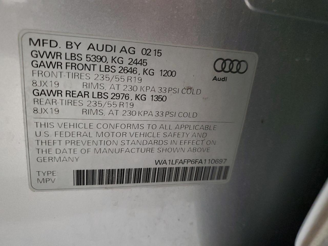 2015 Audi Q5 - Image 14