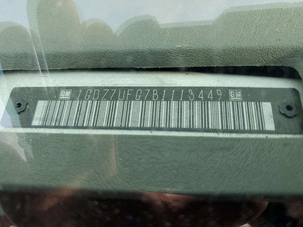 2011 GMC Savana G3500 VIN: 1GDZ7UFG7B1113449 Lot: 84496384