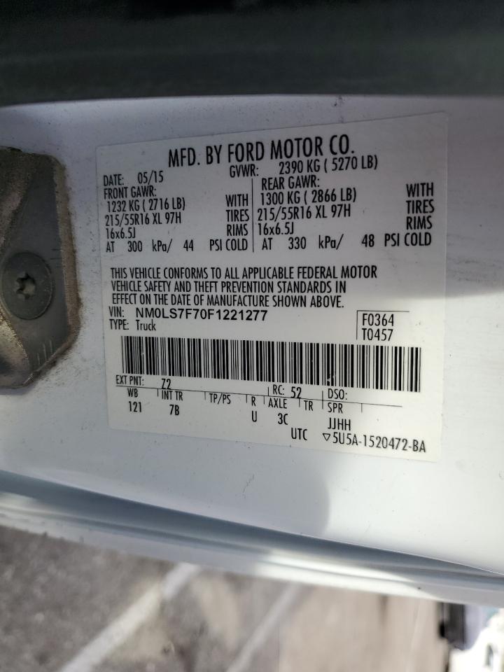 VIN NM0LS7F70F1221277 2015 FORD TRANSIT no.14