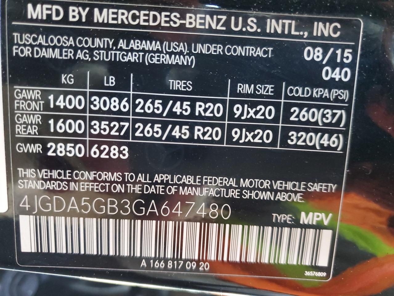 VIN 4JGDA5GB3GA647480 2016 MERCEDES-BENZ GLE-CLASS no.14