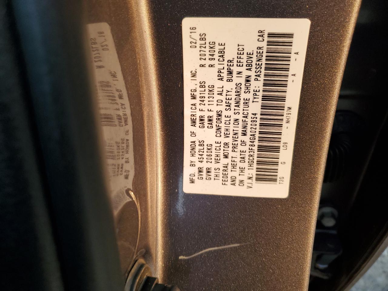 2016 Honda Accord - Image 14