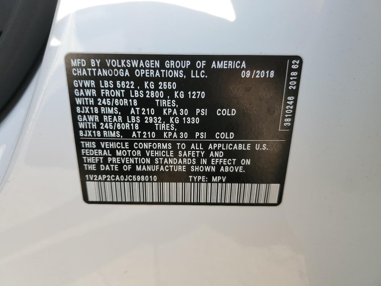 2018 Volkswagen Atlas - Image 14