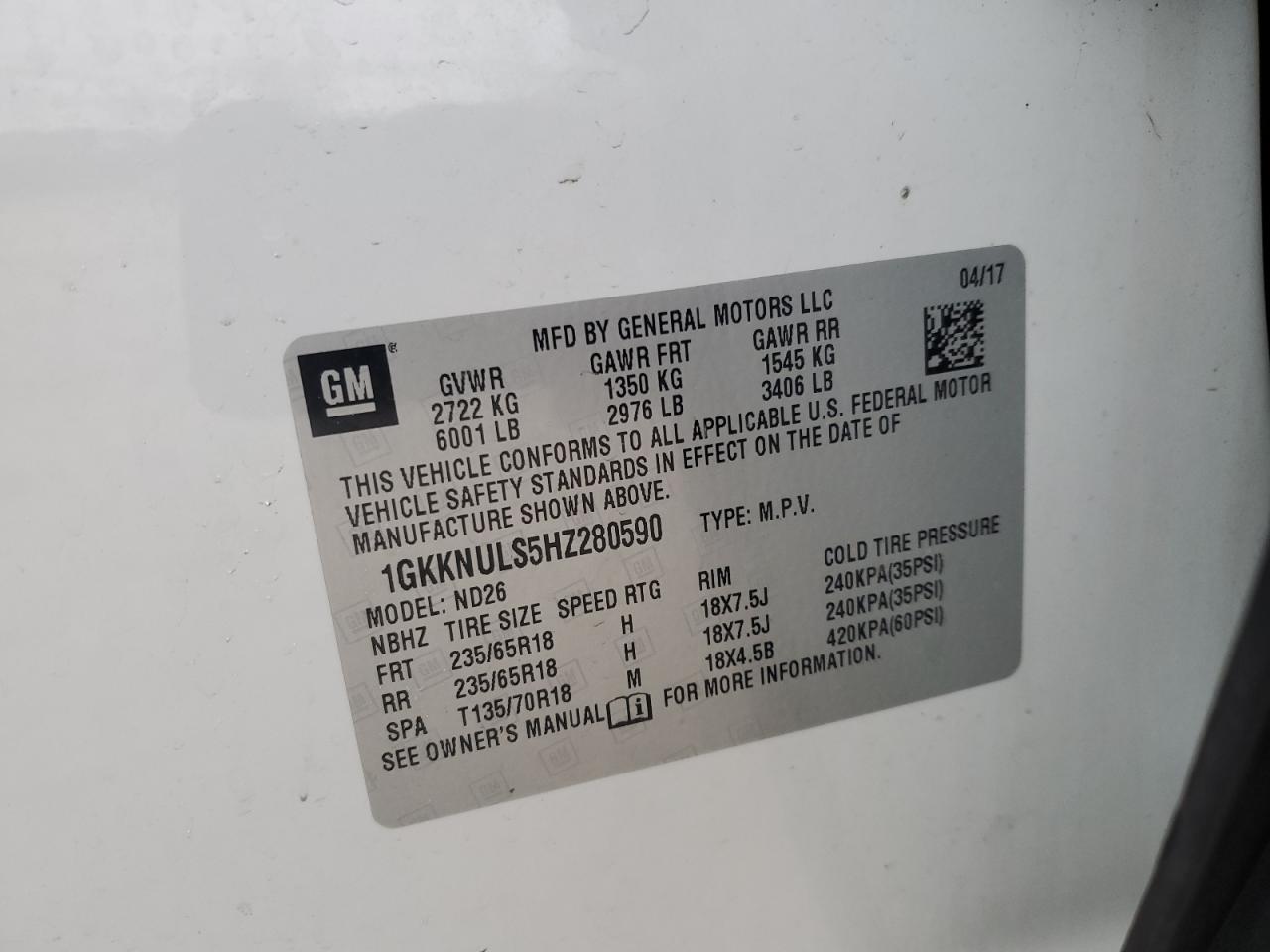 2017 GMC Acadia - Image 13